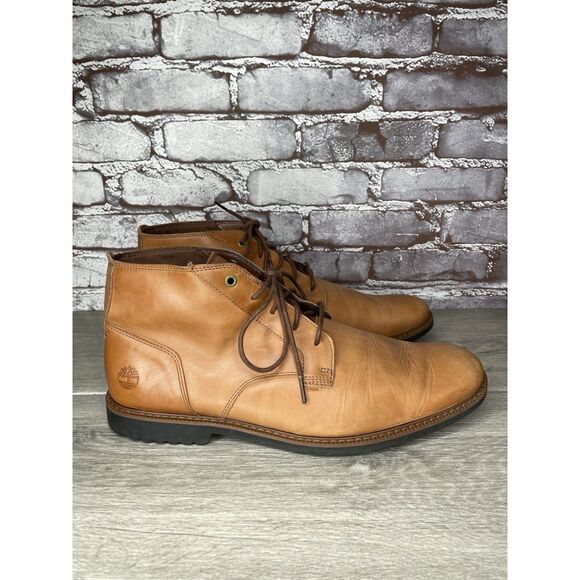 Timberland Lafayette Park Brown Leather Chukka Lace Up Boots Men Sz 12M US/46EU main image 16